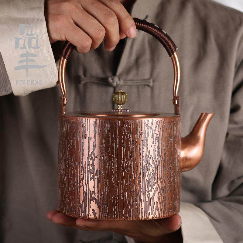 纯紫铜铜壶烧水壶手工大号煮茶泡茶沏茶器养生茶壶电陶炉围炉