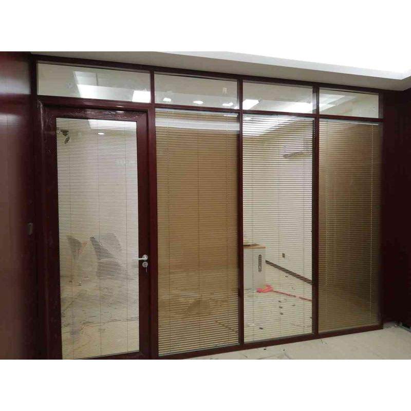 双高钢化玻璃隔间玻玻璃内置办公室墙隔断铝合金隔墙单天津百叶玻