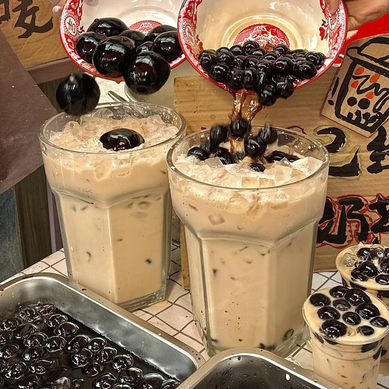 超大珍珠奶茶杯超大奶茶杯啤酒杯网红个性创意大容量玻璃杯英雄杯
