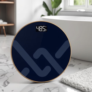 家用成人电子人体体重秤称重计圆形健康秤工厂品质电商浴室秤