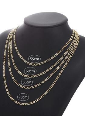 Necklace Men gold metal cuban chain mens Fashion Jewelry项链