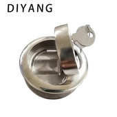 316不锈钢船用锁 地板锁 圆形钥匙地板扣游艇车用船用地板扣锁