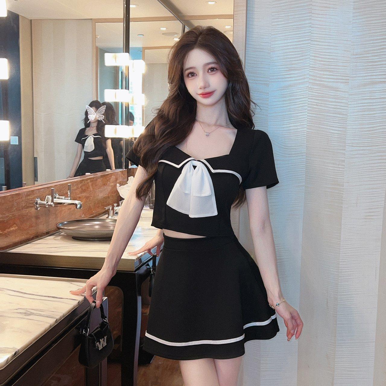 2025夏季新款性感连衣裙夜场上班衣服减龄套装公主裙足疗工服