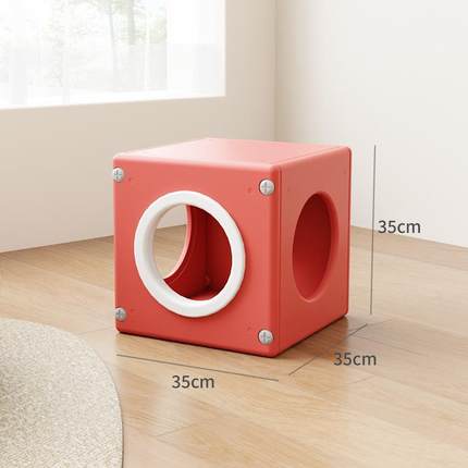 高档爪墅冬通季保四季用猫隧道猫房暖式子猫咪躲避屋封闭猫洞猫屋