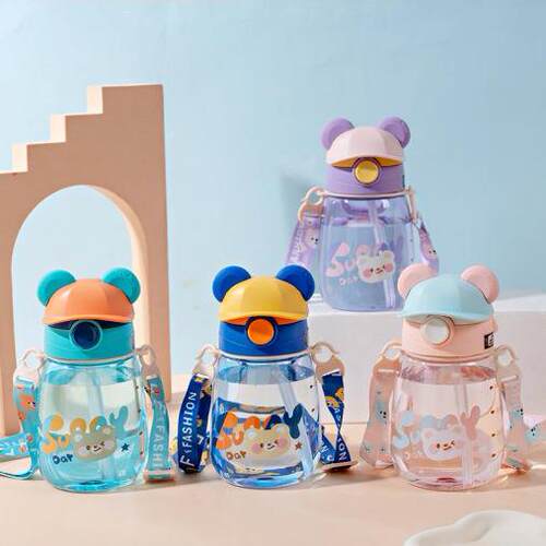 2024 New Creative Plastic Children's Backpack Water Bottle,