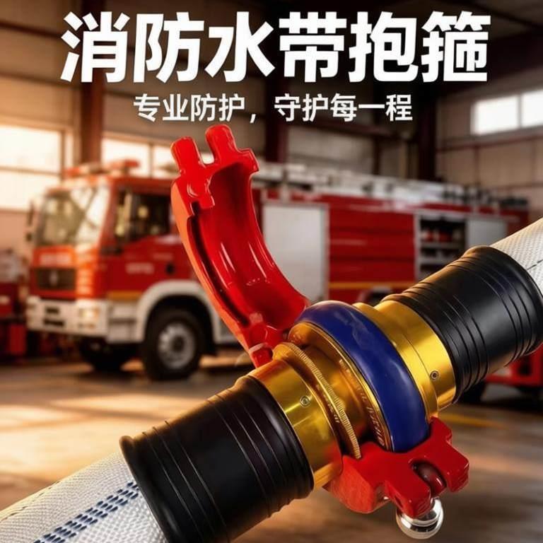 消防接口抱箍水带快速接口保护器防垂直快速接口脱落卡箍
