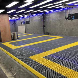 洗车房汽车美容店地面格栅地垫漏沟插入格栅明江无清理