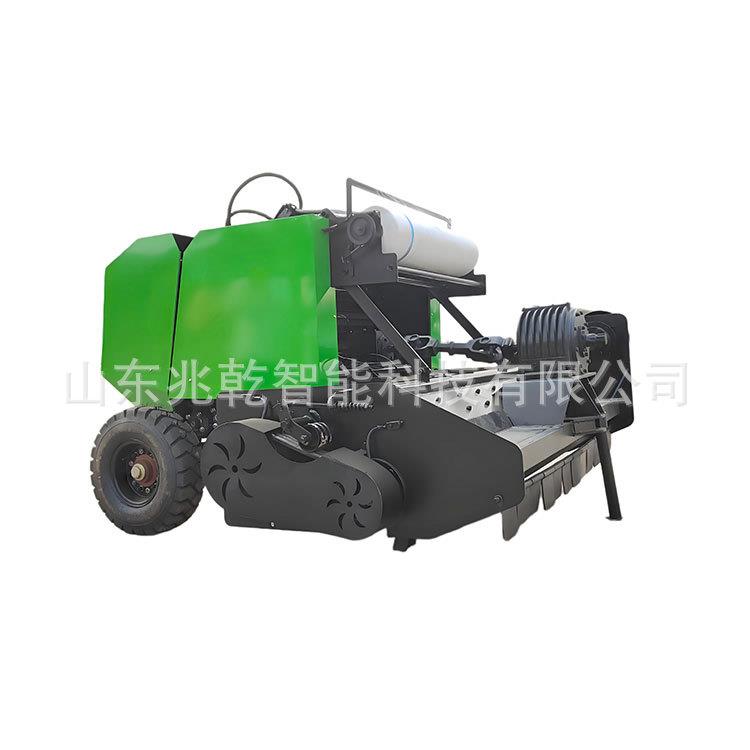 圆捆秸秆捡拾打捆机行走小型农田捆草机小麦秸秆收草全自动打捆机