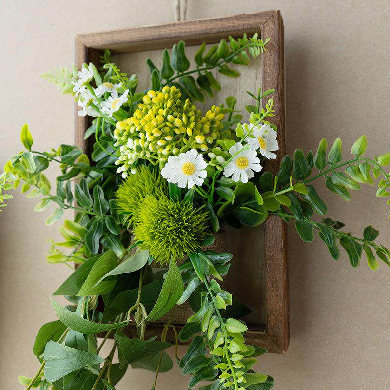 网红仿真绿植墙面假花餐厅酒店客厅墙壁电视背景相框挂饰改造布置,鲜花速递/花卉仿真/绿植园艺,仿真绿植,淘宝优惠券,粉丝福利购,淘宝优惠卷