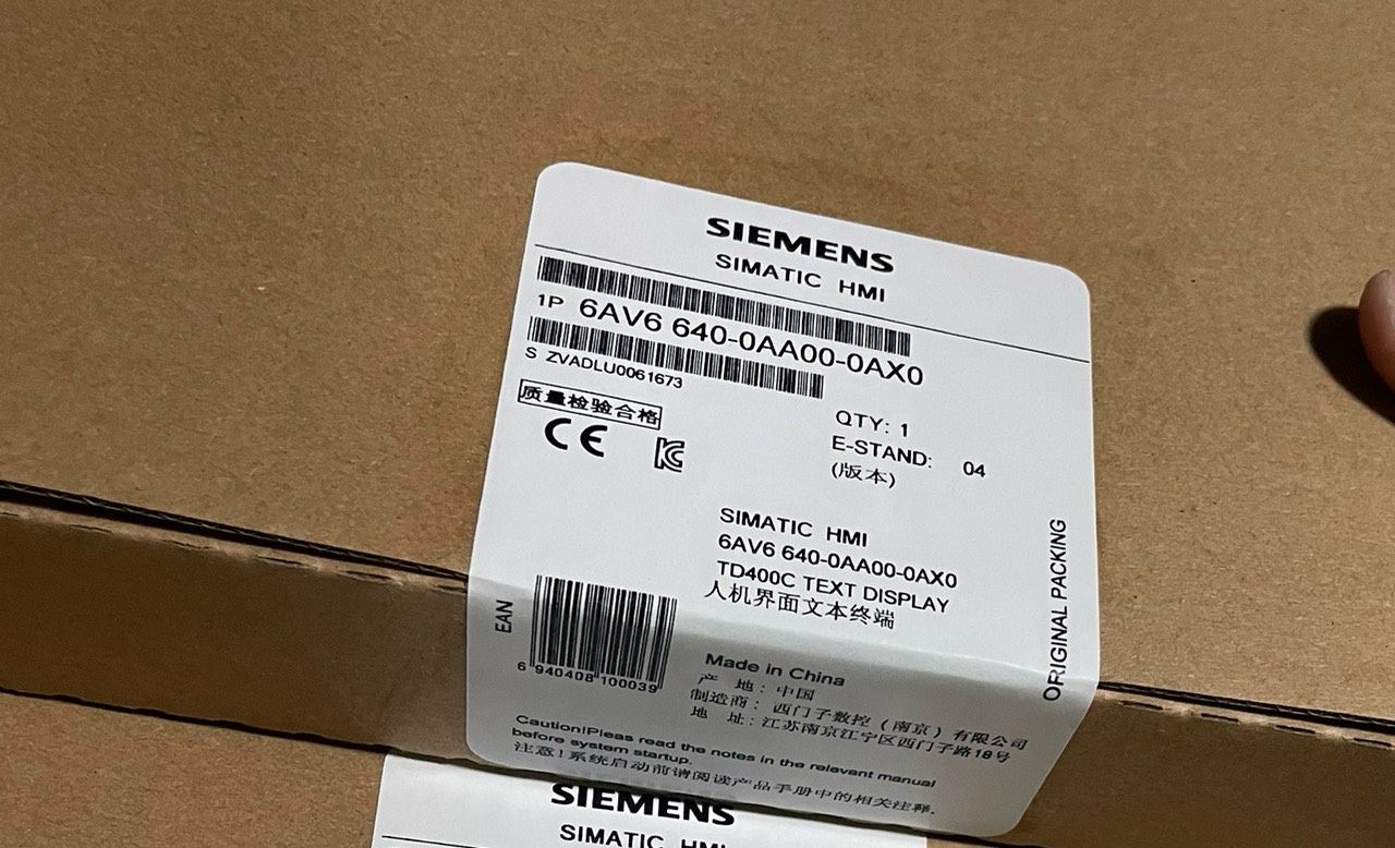6AV6 640-0AA00-0AX0 西门子TD400C文