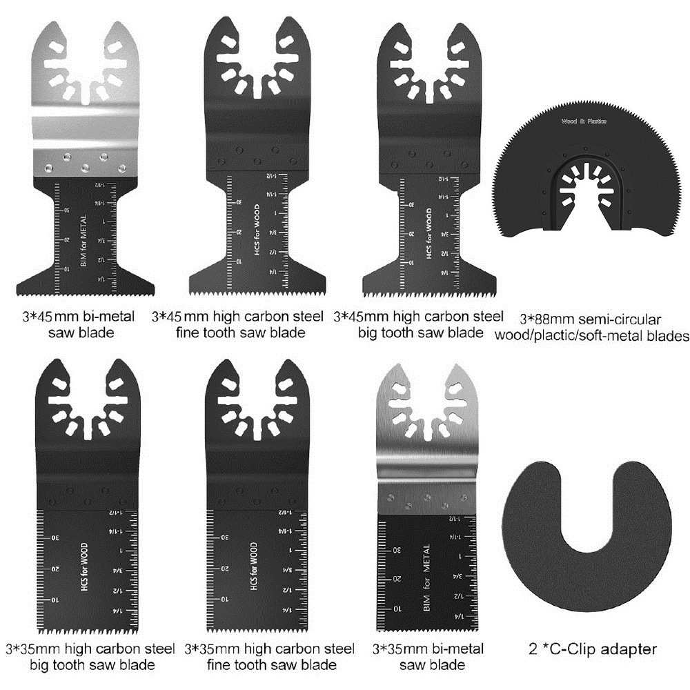 26pcs快装多功能锯片万用宝配件4种规格摆动刀头