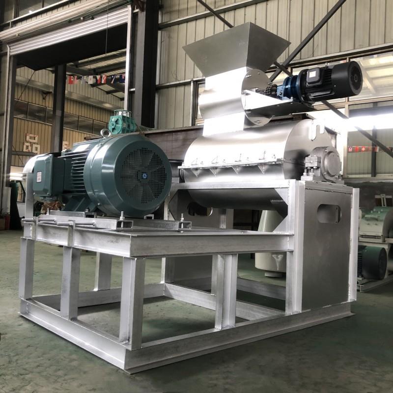 鸡猪粪小型有机肥生产线 高湿半湿物料粉碎机 中药渣豆渣细粉设备