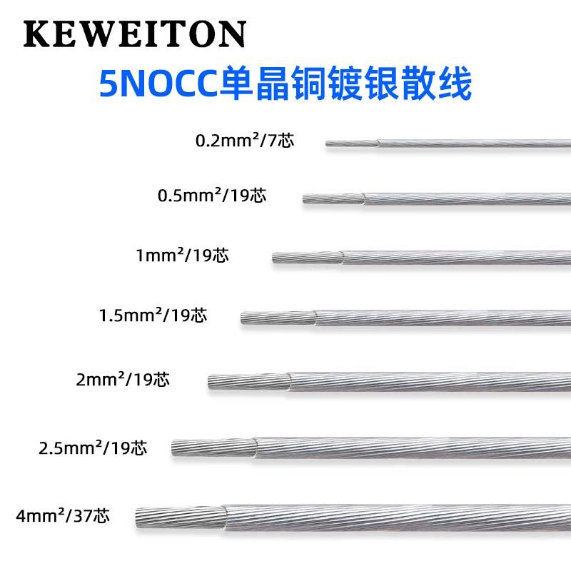 发烧单晶铜镀银线机内线耳机线HIFI音频讯号线单芯音箱喇叭线散线