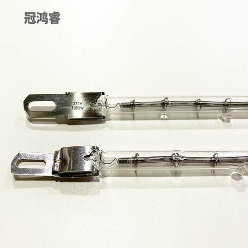 印花机加热灯管1000W 184MM小钢片 220V吹瓶机短波红外线灯加热管