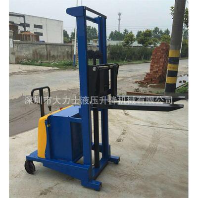 无前腿半电动叉车 无前脚电动堆高车 堆垛叉车 半自动堆高机