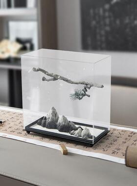 新中式太湖售石客摆件室内家居酒店造玄景摆设楼部厅关柜软装MC-T