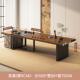 新款 客厅新办公室接待轻奢南美胡桃木大板 茶现泡代高端实木桌中式