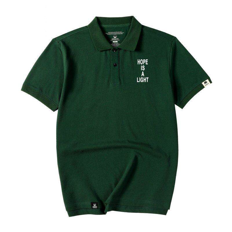 香港IT潮牌POLO衫加大码短袖男装黑色半袖上衣服肥佬胖子翻领T恤