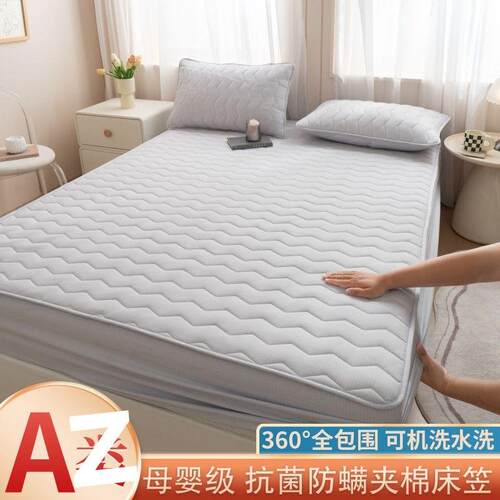a类母级棉床花套笠夹棉加厚床罩厂家直供全包床垫保婴护防尘防滑