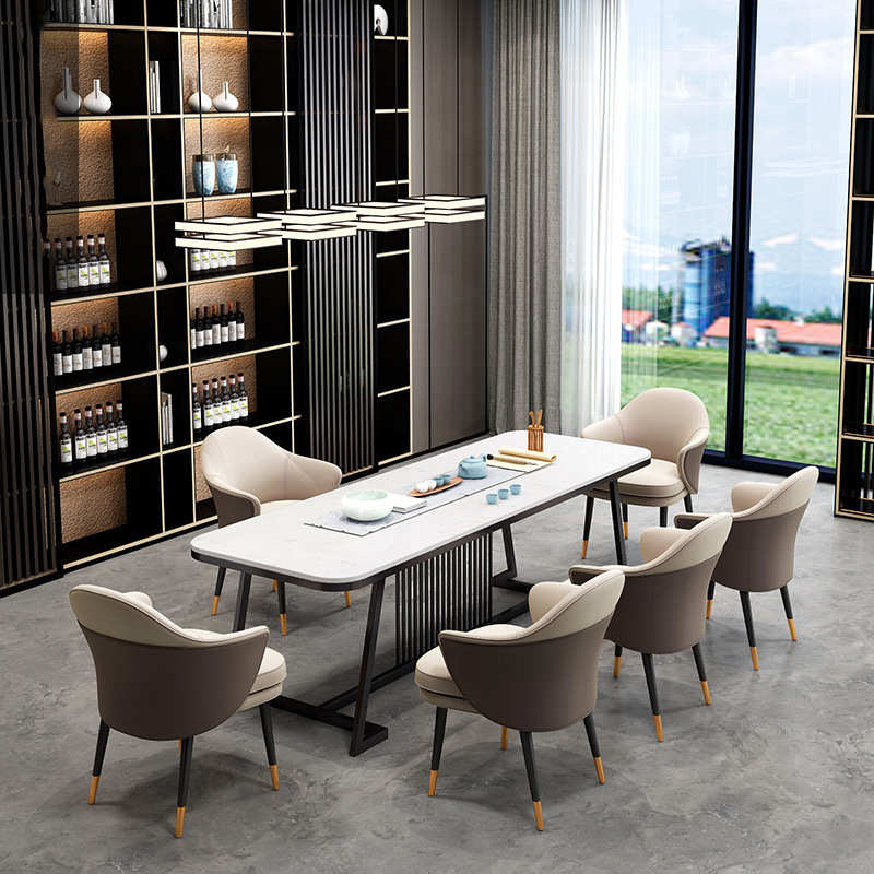 简约茶桌禅意艺家用桌椅泡茶茶桌现代办公室铁岩客厅 接待板