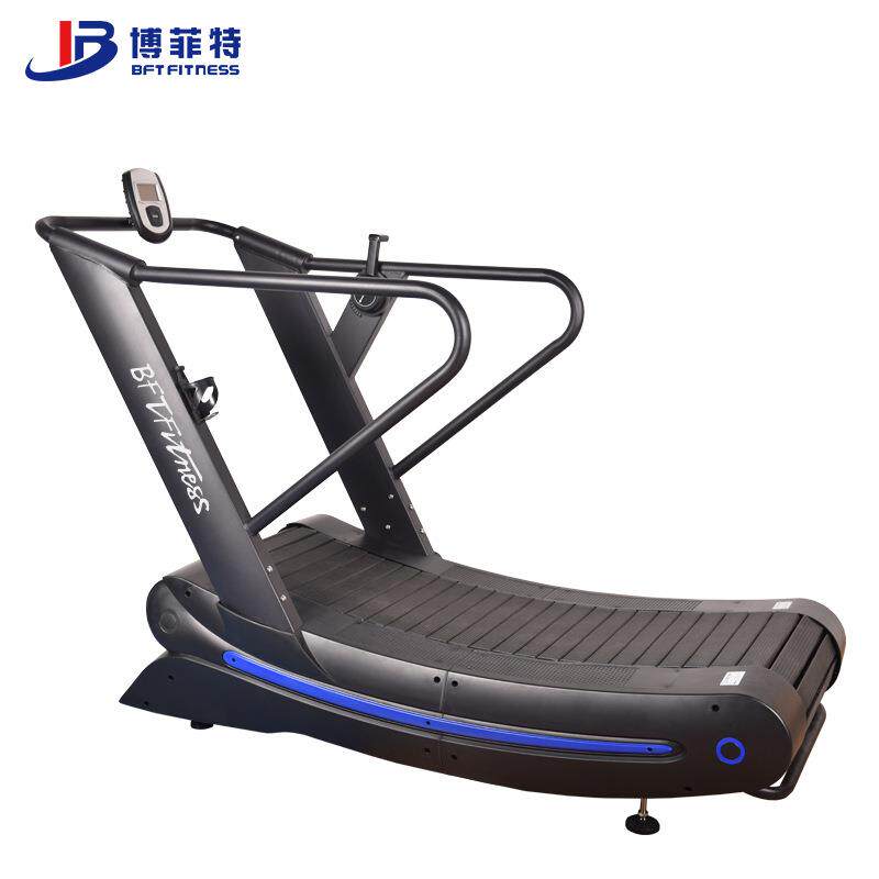 无动力跑步机可调阻力曲面履带式跑带凹型弧形跑台健身房自律