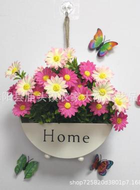 批发美式壁挂花篮花篮装饰摆件