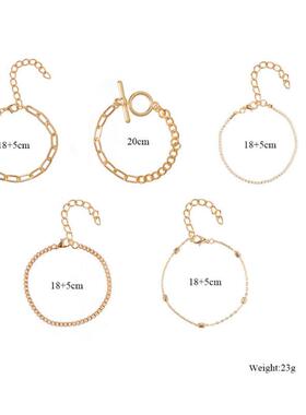 OT扣手镯与钻石多层朋克手镯