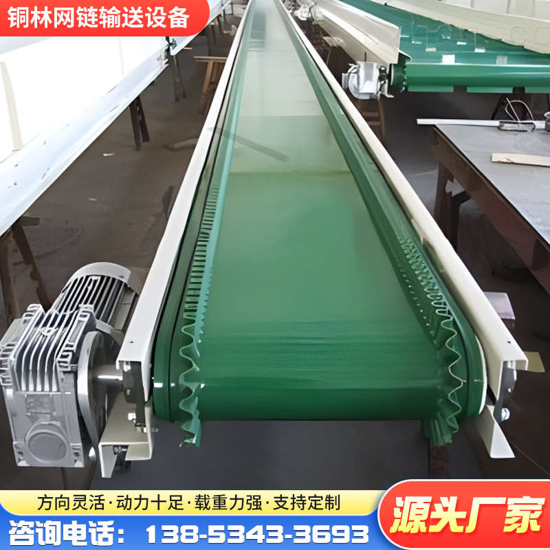 裙边皮带提升机小型皮带料斗提升上料机干果输送线小型皮带提升机