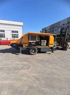 建筑二次结构浇筑机拖泵骨料细石混泥土砂浆输送泵功率66KW