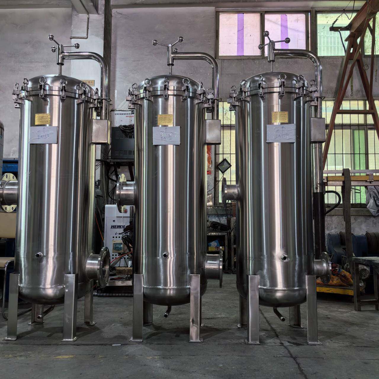 生产304/316L不锈钢布袋式过滤器工业电泳漆涂料冷却水废水过滤器
