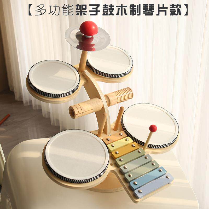 正品奥尔夫多功能架乐子幼打儿园打击器小猫音乐台木质敲琴儿鼓童