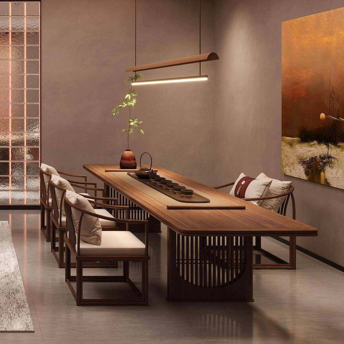 新中式实木茶桌椅禅意功夫茶台一体高端茶室办公室家用泡茶台定制,住宅家具,家用茶台/茶桌,淘宝优惠券,粉丝福利购,淘宝优惠卷