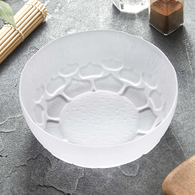 造器日式磨砂玻璃碗客厅家用水果盘高颜值沙拉碗高级感餐具冰粉碗