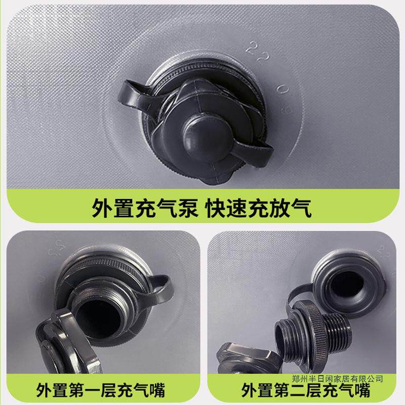 阿尔法三层充气床家用双人气垫床加厚加高充气床垫单人简易折叠床