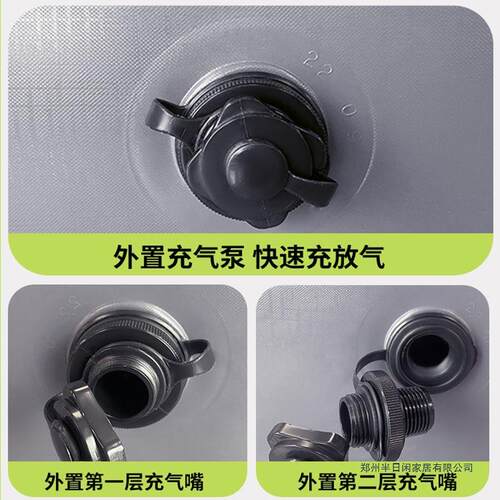 阿尔法三层充气床家用双人气垫床加厚加高充气床垫单人简易折叠床