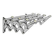 艾利斯阳台伸缩晾衣架室外户外推拉折叠晒衣架晾衣杆凉衣架不锈钢