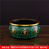 正品 办公室送礼 黄铜聚宝盆摆招件财黄进宝缸铜钱 铜 金玉满堂