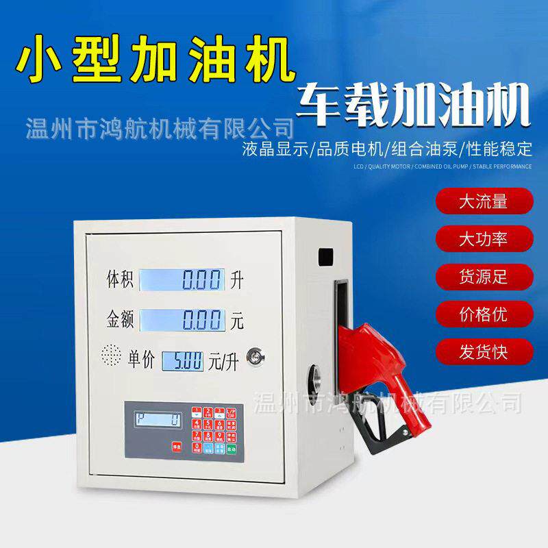 车载大流量柴油加油机12V24V220V电动自吸抽油吸油泵自封加油枪管