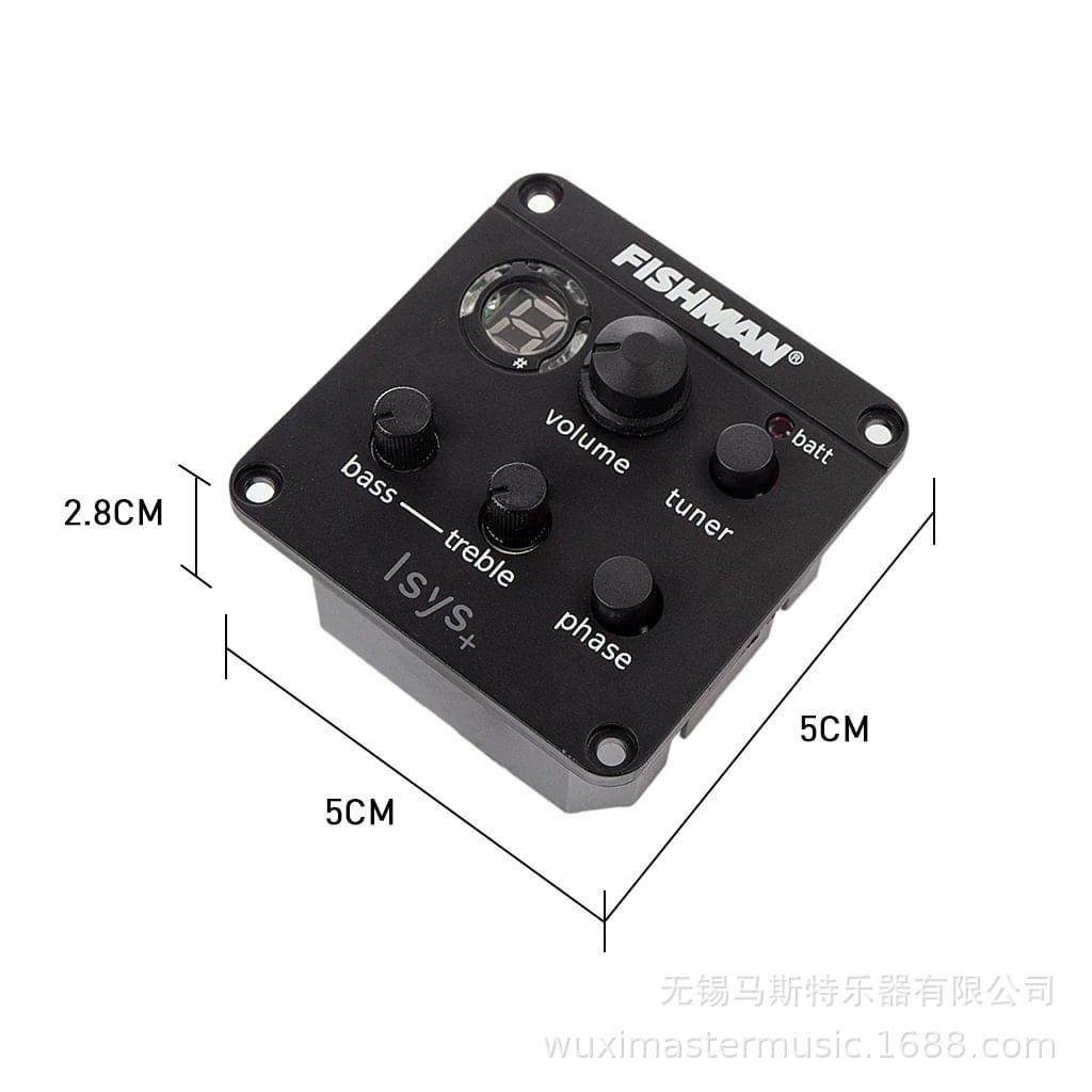 吉他拾音器EQ电箱均衡器301吉他配件民谣拾音器液晶调音器
