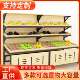 超市水果货架850蔬菜中多岛架展示柜货架木货水果钢店层零食架