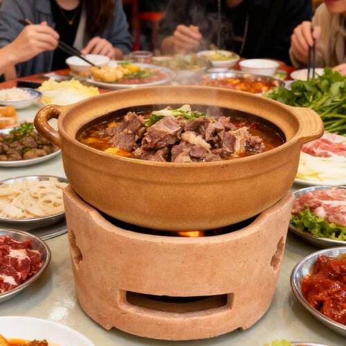 老式泥炉防水边炉泥土电陶炉砂沙瓦锅加热灶牛杂火锅煮茶炉围炉家