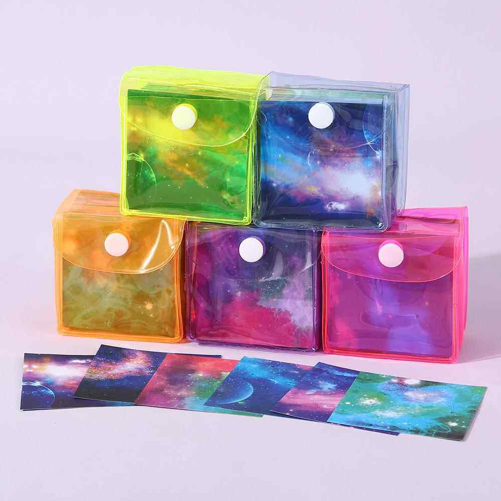 星空纸儿童十二星座折纸双面套装正方形手工纸卡纸12小号太空彩纸