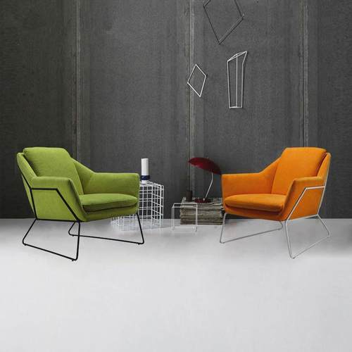 DF58-32设计师tjxlo806创意接待办公单人沙发洽谈前台接待区休