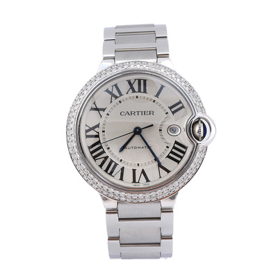 一口价[9.8新]卡地亚蓝气球W69012Z4后镶钻自动机械手表男表