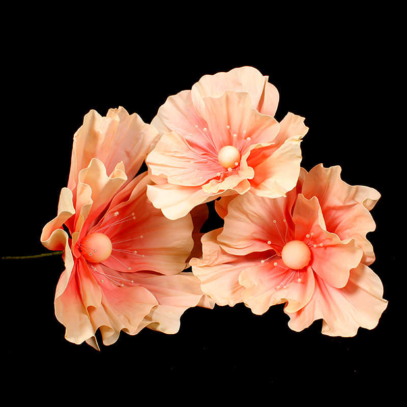 新款婚庆道具丝网花立杆舞台背景装饰花美陈 婚礼布置橱窗摆件