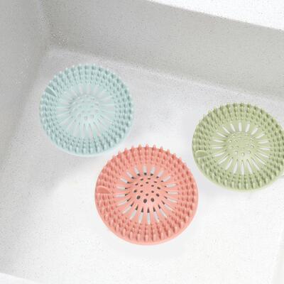Bathroom sink drain filter, floor drain cover, toilet basin