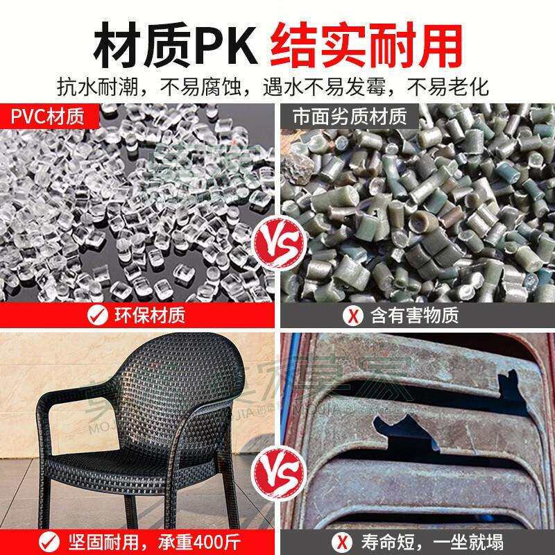 莫 家（MO JIA）户外桌椅藤椅庭院别墅简约藤条椅子休闲藤编北欧