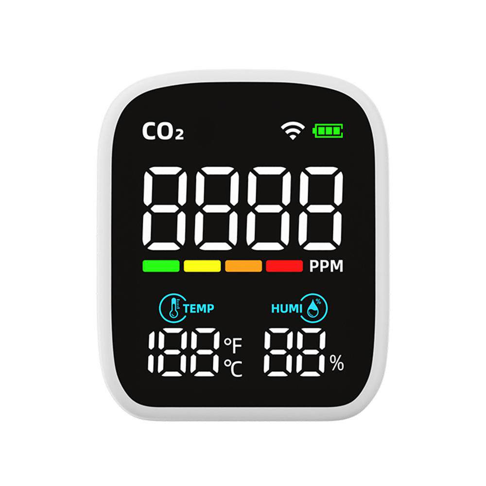 WIFI二氧化碳检测仪CO2检测器便携式温湿度空气质量监测仪