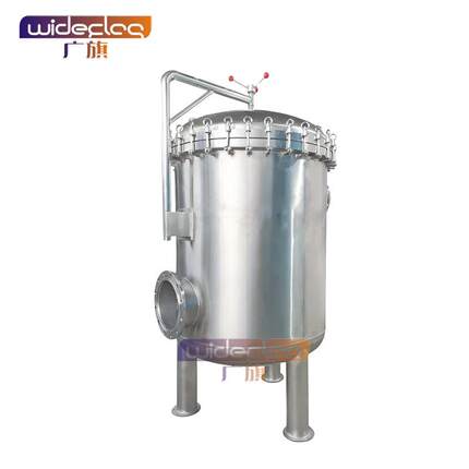 PP滤袋过滤器厂家 工业袋式过滤器 侧进侧出法兰 可按求制作