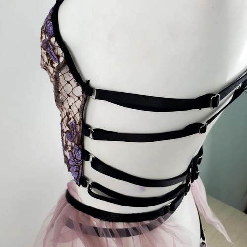 Sexy lingerie for women embroidered bra garter stockings